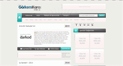 Desktop Screenshot of gorkemkara.com